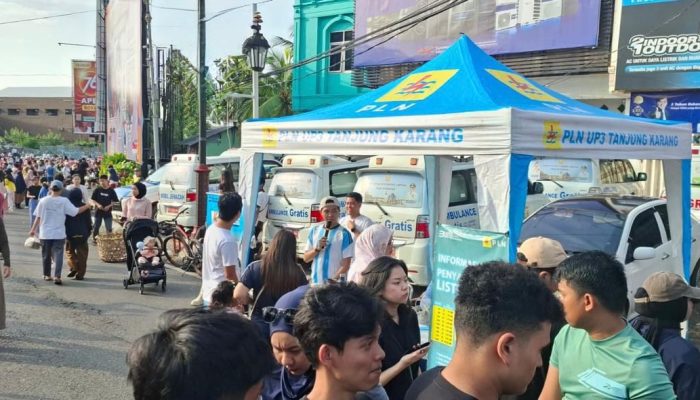 Di Tengah Ramainya CFD, PLN UP3 Tanjung Karang Gencarkan Edukasi Promo Listrik Power Up Real