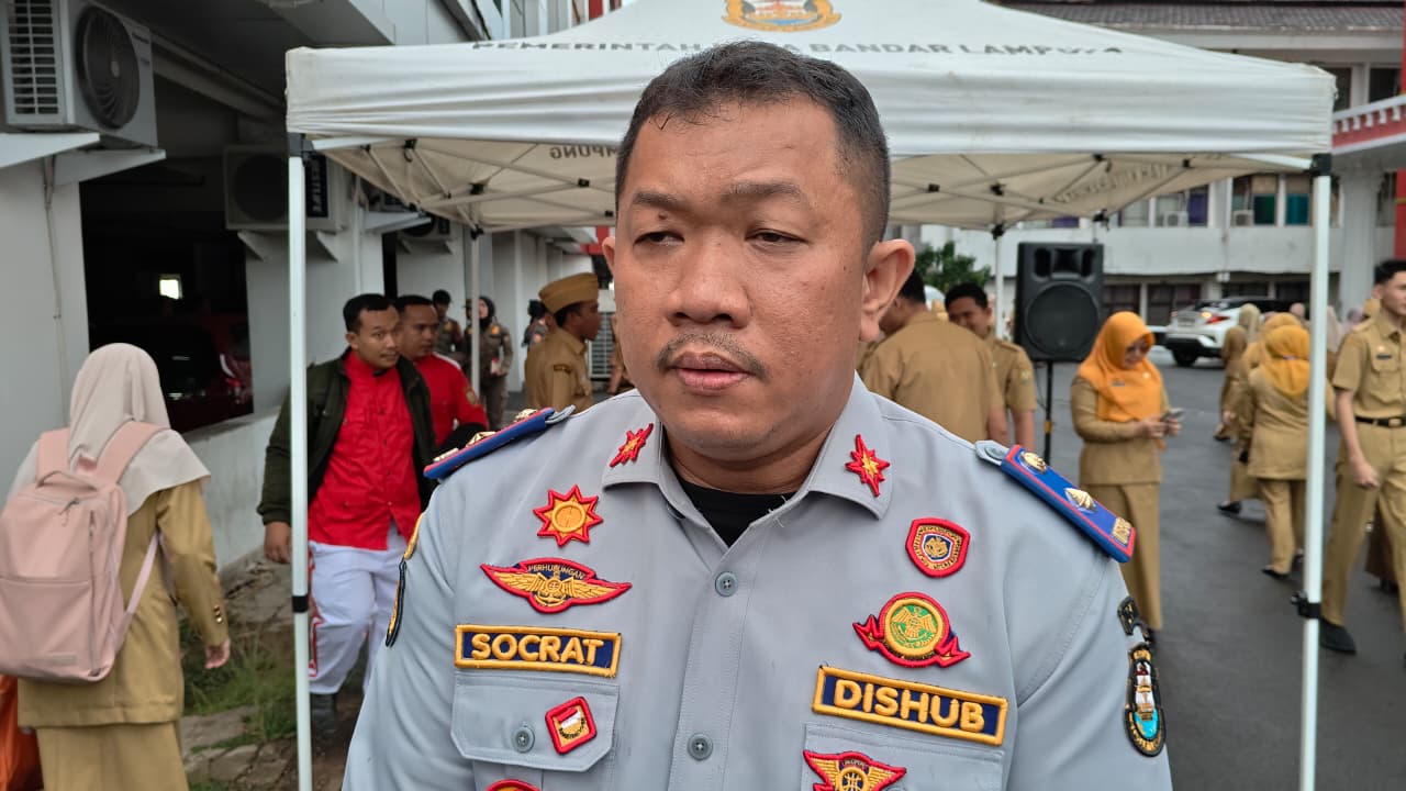 Socrat Pringgodanu, Kepala Dinas Perhubungan kota Bandar Lampung || Foto: 5W1HINDONESIA.ID