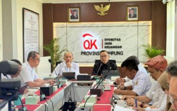 OJK Provinsi Lampung bersama Pemprov Lampung dan jajaran Organisasi Perangkat Daerah (OPD) melakukan pertemuan strategis || Foto: OJK Provinsi Lampung