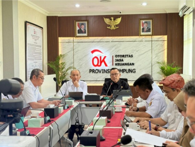OJK Provinsi Lampung bersama Pemprov Lampung dan jajaran Organisasi Perangkat Daerah (OPD) melakukan pertemuan strategis || Foto: OJK Provinsi Lampung