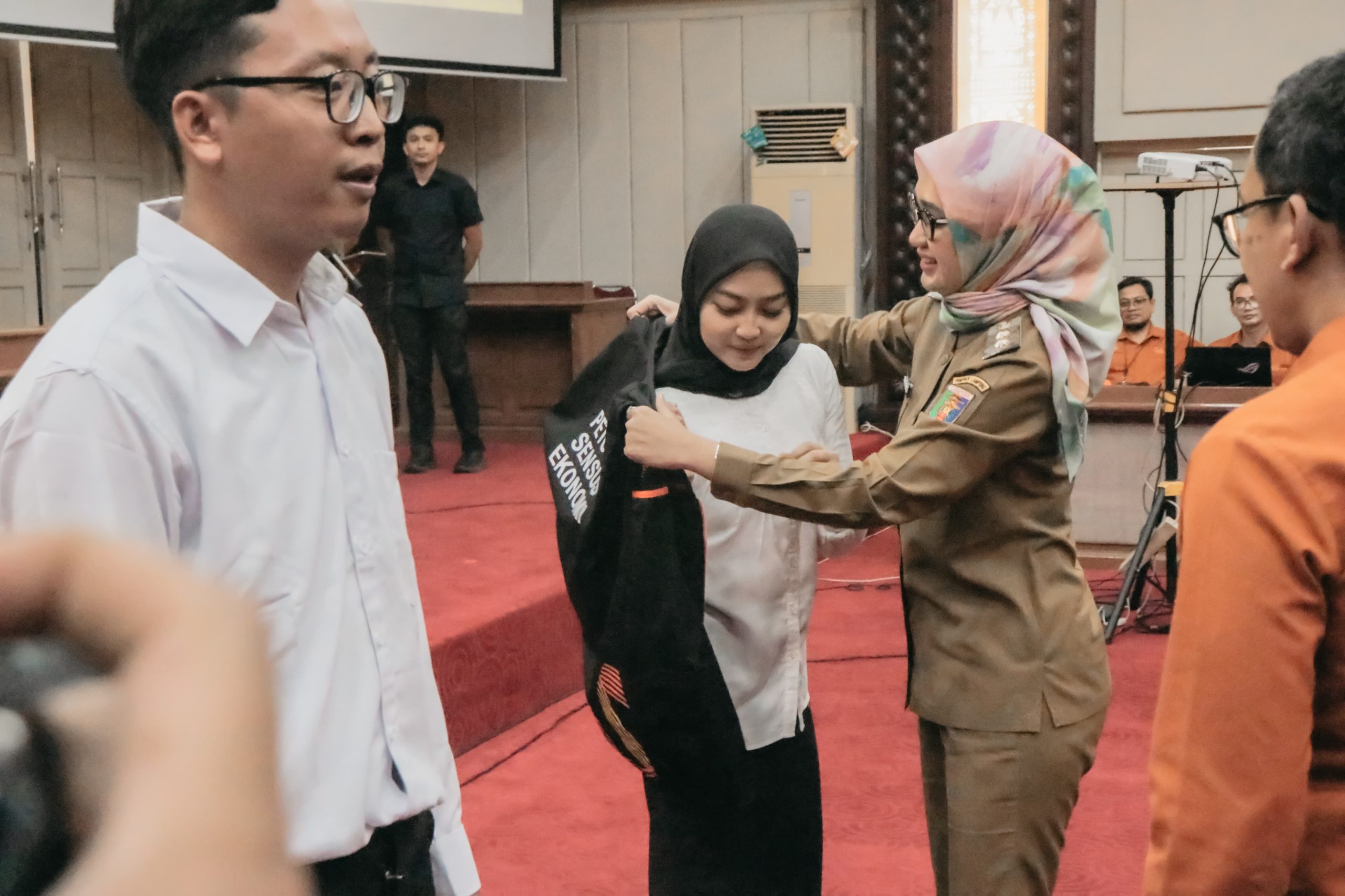 Wakil Gubernur Lampung, Jihan Nurlela, saat menghadiri acara Pencanangan dan Komitmen Bersama untuk Menyukseskan Sensus Ekonomi 2026 Provinsi Lampung || Foto: Dinas Kominfotik Provinsi Lampung