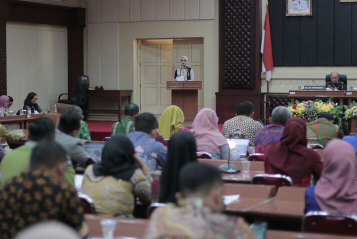 Pemprov Lampung menggelar Rapat Pleno Tim Percepatan Akses Keuangan Daerah (TPAKD) Provinsi Lampung Semester I Tahun 2026 || Foto: Dinas Kominfotik Provinsi Lampung