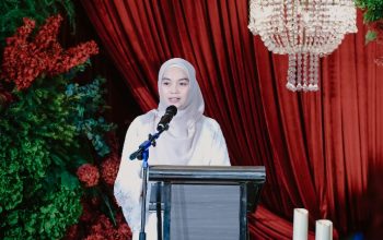 Ketua I TP PKK Provinsi Lampung, Agnesia Bulan Marindo membuka Wedding Fair 2026 || Foto: Dinas Kominfotik Provinsi Lampung