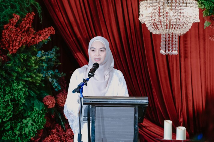 Ketua I TP PKK Provinsi Lampung, Agnesia Bulan Marindo membuka Wedding Fair 2026 || Foto: Dinas Kominfotik Provinsi Lampung