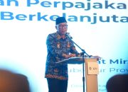 Gubernur Lampung Rahmat Mirzani Djausal saat menghadiri Tax Gathering Kanwil Direktorat Jenderal Pajak (DJP) Bengkulu dan Lampung di Ballroom Hotel Radisson || Foto: Dinas Kominfotik Provinsi Lampung