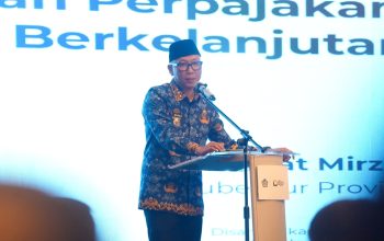 Gubernur Lampung Rahmat Mirzani Djausal saat menghadiri Tax Gathering Kanwil Direktorat Jenderal Pajak (DJP) Bengkulu dan Lampung di Ballroom Hotel Radisson || Foto: Dinas Kominfotik Provinsi Lampung