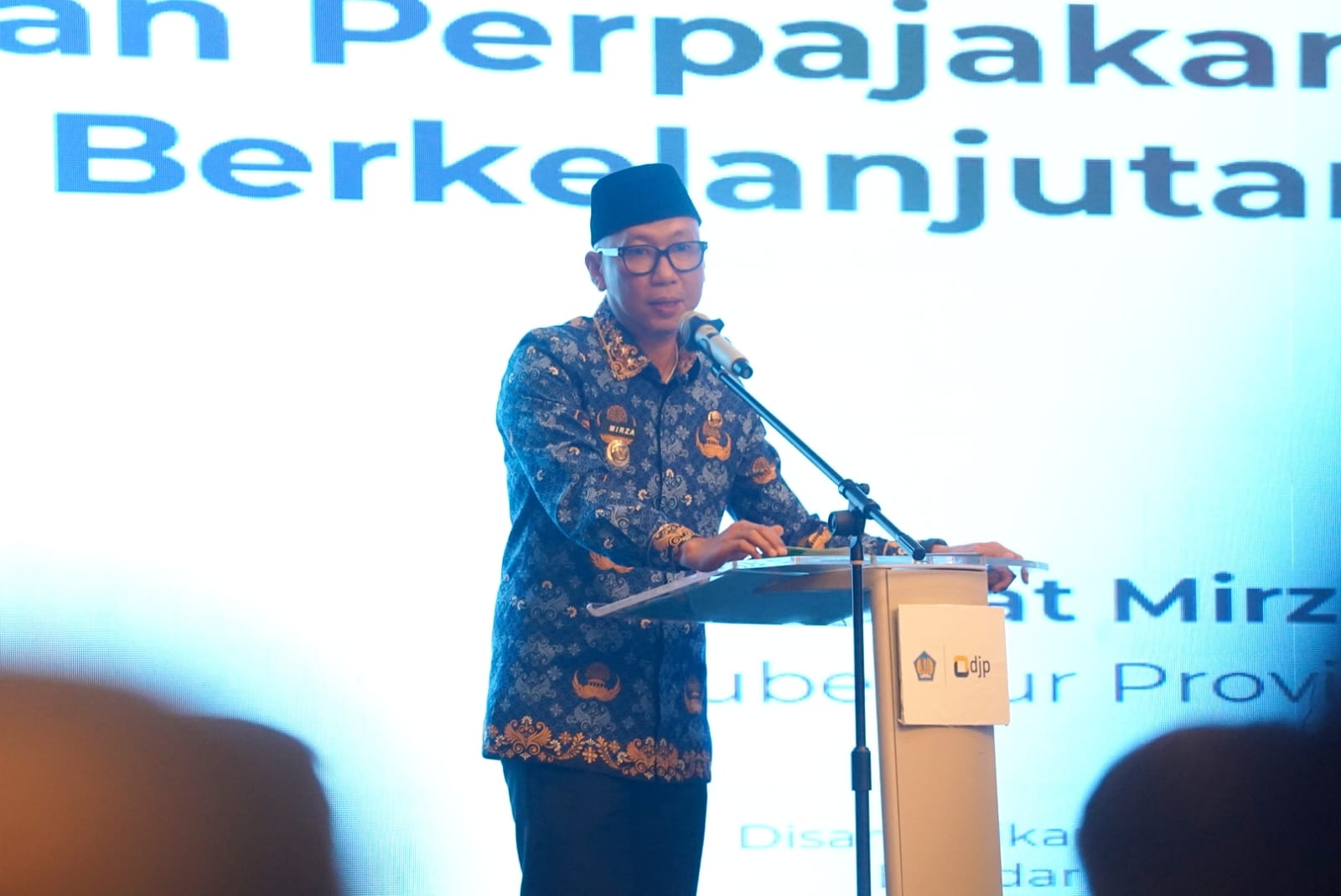 Gubernur Lampung Rahmat Mirzani Djausal saat menghadiri Tax Gathering Kanwil Direktorat Jenderal Pajak (DJP) Bengkulu dan Lampung di Ballroom Hotel Radisson || Foto: Dinas Kominfotik Provinsi Lampung