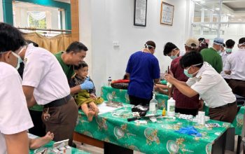 Khitan Massal Gratis YBM PLN UP3 Kotabumi diikuti 33 anak yatim dan dhuafa di Kabupaten Lampung Utara sebagai bagian dari program Muharram Berkah 1448 Hijriah|| Foto: PLN UP3 Kotabumi