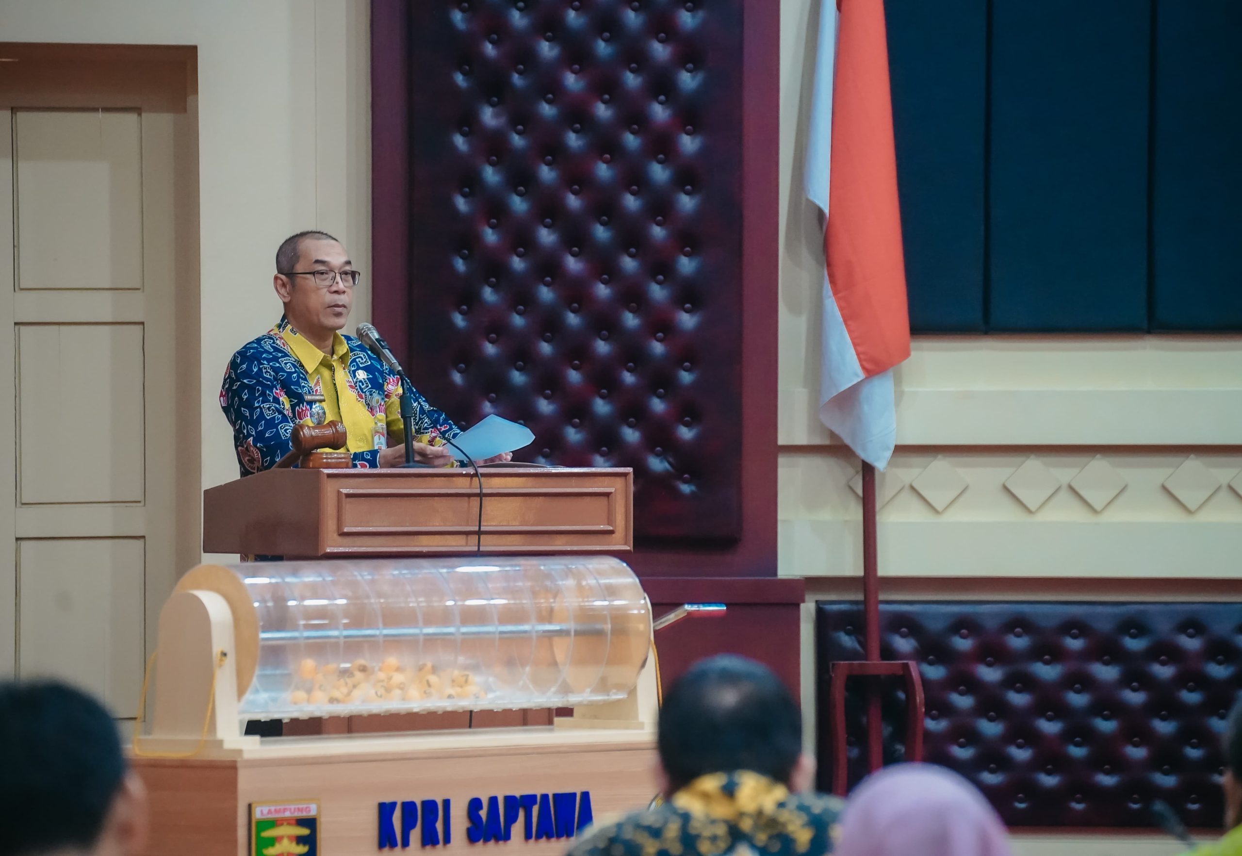 Pembukaan Rapat Anggota Tahunan (RAT) Koperasi Pegawai Republik Indonesia (KPRI) Saptawa Provinsi Lampung Tahun Buku 2025 || Foto: Dinas Kominfotik Provinsi Lampung