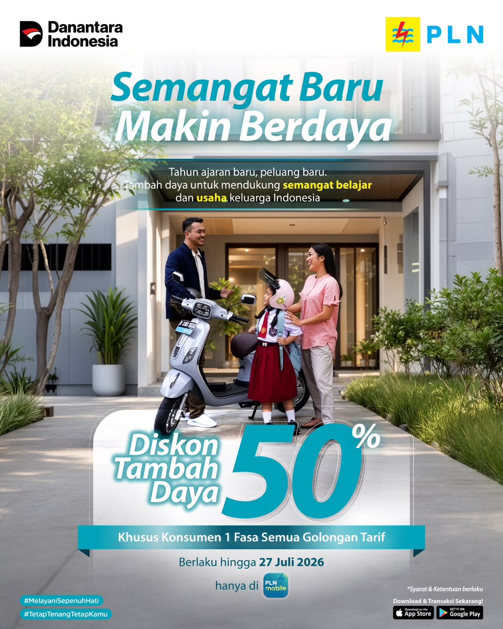 PT PLN (Persero) kembali menghadirkan program promo tambah daya bertajuk "Semangat Baru Makin Berdaya" sebagai bentuk apresiasi kepada pelanggan sekaligus memberikan kemudahan dalam memenuhi kebutuhan listrik || Foto: PLN UID Lampung