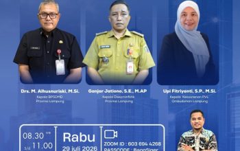 BPSDMD Provinsi Lampung kembali menghadirkan ruang belajar inspiratif bagi Aparatur Sipil Negara (ASN) melalui Webinar SIGER BANGKOM Seri #12 || Foto: Pemerintah Provinsi Lampung
