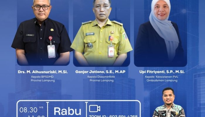BPSDMD Provinsi Lampung Gelar Webinar SIGER BANGKOM Seri #12