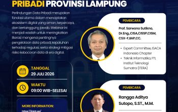 Diskominfotik Provinsi Lampung akan menggelar Webinar Diseminasi Perlindungan Data Pribadi || Foto: Pemerintah Provinsi Lampung