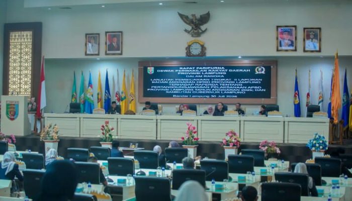 Pengesahan Raperda APBD 2025 Jadi Langkah Penguatan Akuntabilitas dan Pembangunan Lampung