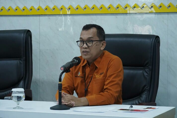 Kepala BPS Provinsi Lampung, Ahmadriswan Nasution, dalam konferensi pers Berita Resmi Statistik di Bandar Lampung || Foto: Pemerintah Provinsi Lampung