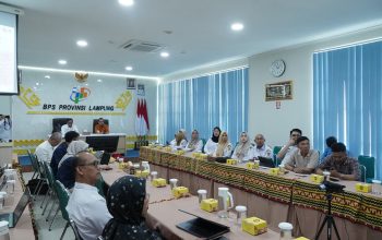 Badan Pusat Statistik (BPS) Provinsi Lampung, dalam rilis Berita Resmi Statistik (BRS) di Ruang Imba Kesuma, Kantor BPS Provinsi Lampung || Foto: Pemerintah Provinsi Lampung