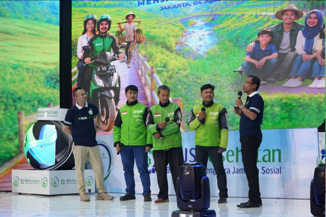 Saat ini, BPJS Kesehatan bekerja sama dengan PT Goto Gojek Tokopedia Tbk menjalankan program NADI dengan target peserta yang bekerja sebagai pengemudi ojek online || Foto: BPJS Kesehatan