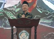 Sekdaprov Lampung Marindo Kurniawan saat membuka acara Konsolidasi dan Koordinasi Forum Komunikasi Pondok Pesantren (FKPP) se-Provinsi Lampung di Pondok Pesantren Hidayatul Mubtadiin, Kecamatan Jati Agung, Lampung Selatan || Foto: Pemerintah Provinsi Lampung