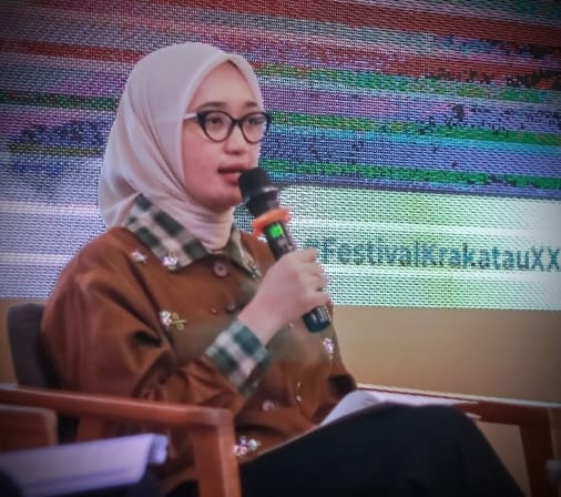 Wagub Lampung Jihan Nurlela saat acara Press Conference Festival Krakatau XXXV Tahun 2026 ||Foto: Pemerintah Provinsi Lampung