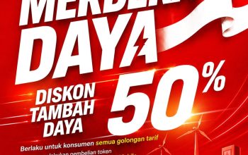 Pada program "Merdeka Daya" ini, PLN memberikan diskon 50% tambah daya listrik bagi pelanggan tegangan rendah satu fasa semua golongan tarif, dengan daya awal 450 VA hingga 5.500 VA yang ingin menambah daya sampai 7.700 VA, khusus melalui PLN Mobile || Foto: PLN UID Lampung
