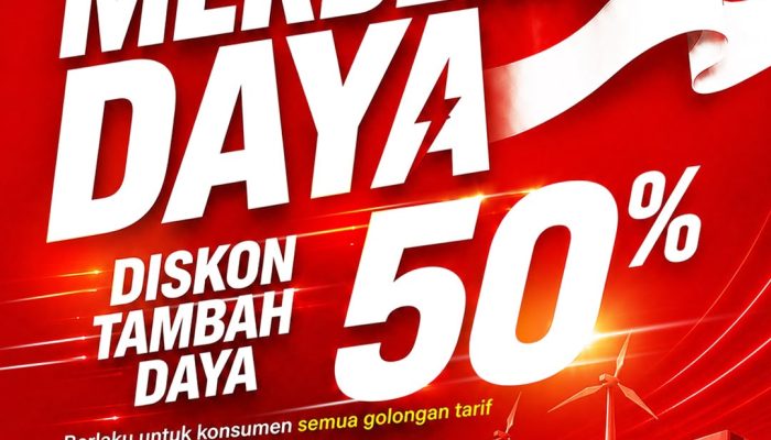 Rayakan Kemerdekaan, 2,89 Juta Pelanggan Lampung Bisa Nikmati Diskon 50 Persen Tambah Daya PLN