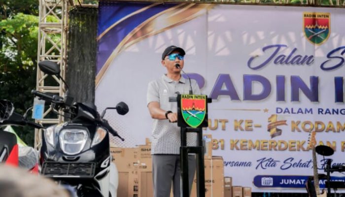 Gerak Jalan Sehat HUT ke 81 Kemerdekaan RI Jadi Momentum Pererat Sinergi Pemprov Lampung dan Kodam XXI/Raden Inten