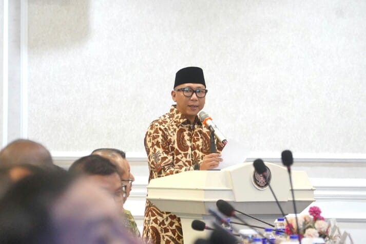 Pemprov Lampung bersama pemerintah kabupaten/kota dan TNI memperkuat sinergi pembangunan desa melalui Penandatanganan Kesepakatan Bersama Sinergi Pembangunan Daerah dalam Mendukung Program DesaKu Maju di Provinsi Lampung || Foto: Pemerintah Provinsi Lampung