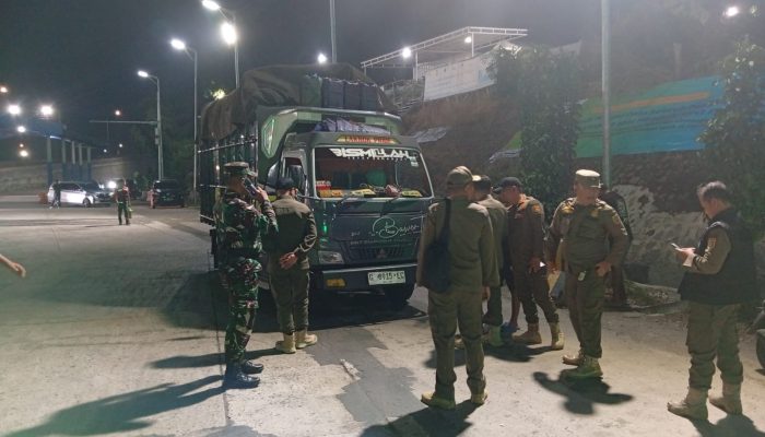 Jaga Pasokan Pangan, Satpol PP Provinsi Lampung dan Satgas TNI Pantau Pengiriman Gabah di Bakauheni