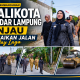 Wali Kota Eva Dwiana Tinjau Perbaikan Jalan Wala Kuba Way Laga Bandar Lampung