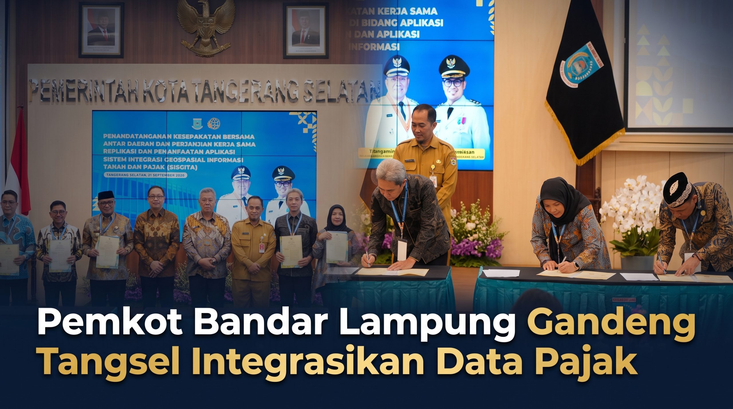 Pemkot Bandar Lampung Gandeng Tangsel Integrasikan Data Pajak || Foto: Dok. Diskominfo Kota Bandar Lampung || 5w1hindonesia.id