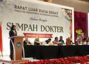 Wagub Lampung Jihan Nurlela menghadiri Rapat Luar Biasa Senat Fakultas Kedokteran Universitas Lampung (Unila) dalam rangka Sumpah Dokter Periode III Tahun 2026 || Foto: Pemerintah Provinsi Lampung