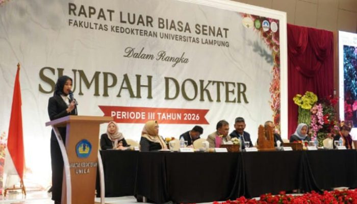 Perkuat SDM Kesehatan, Pemprov Lampung Dorong Dokter Baru Unila Ambil Peran dalam Pembangunan Daerah