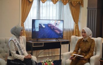 Wagub Lampung, Jihan Nurlela menerima audiensi Putri Hijabfluencer Lampung 2026 di Ruang Kerja Wakil Gubernur Lampung || Foto: Pemerintah Provinsi Lampung