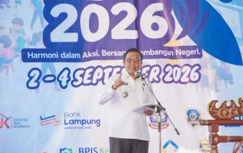 Kepala Dinas Kominfotik Provinsi Lampung, Ganjar Jationo pada  pembukaan RRI Fest dan Bintang Radio 2026 di Kantor RRI Bandar Lampung || Foto: Pemerintah Provinsi Lampung