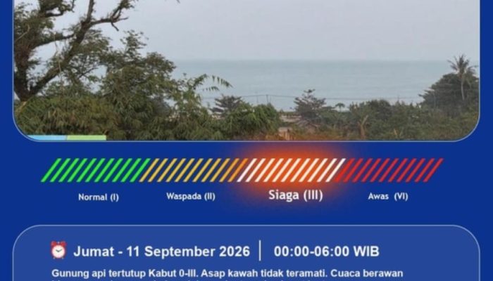 GAK Tak Terdeteksi Erupsi, Hujan Turun, Pemprov Lampung Perkuat Kesiapsiagaan