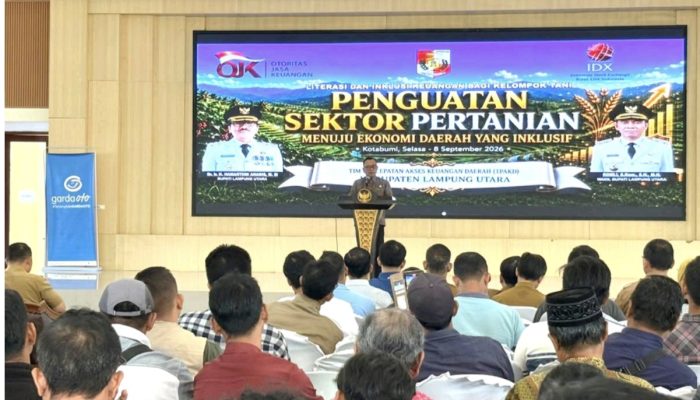 Bersama Pemkab Lampung Utara, OJK Provinsi Lampung Perkuat Ekosistem Keuangan Sektor Pertanian