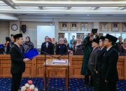 Lantik Satu Pejabat Pimpinan Tinggi Pratama dan Dua Pejabat Fungsional, Sekdaprov Marindo Tekankan Penguatan Pembangunan Manusia