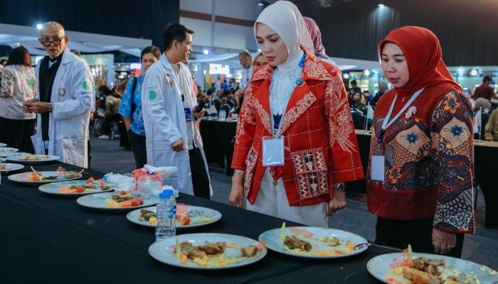Ketua TP PKK Lampung Promosikan Tepung Mocaf dan Ikan Cobia di Ajang IN2HCC