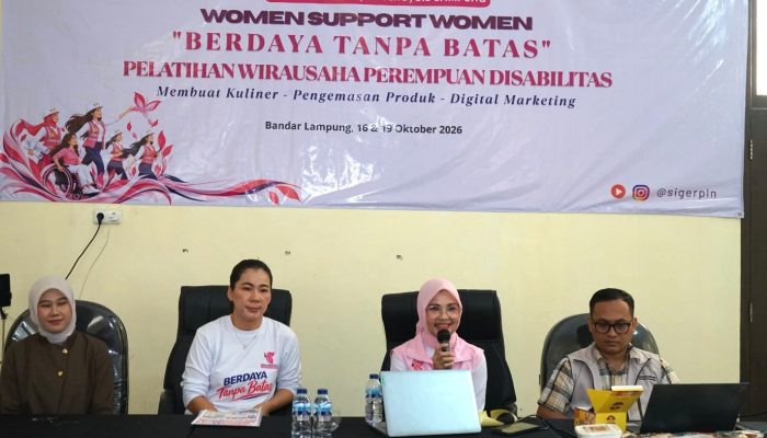 Srikandi PLN UID Lampung Dorong Kemandirian Ekonomi Perempuan Disabilitas melalui Pelatihan Branding dan Pemasaran Digital