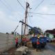 Utamakan Keselamatan Masyarakat, PLN ULP Teluk Betung Gerak Cepat Perbaiki Tiang Miring di Garuntang